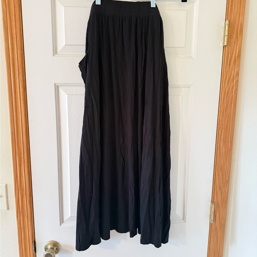 ASOS Black Maxi Skirt with pockets